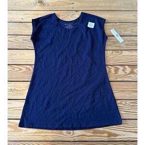 NWT DE Collection Classic Muscle Tee Shirt Size Large Women’s Navy